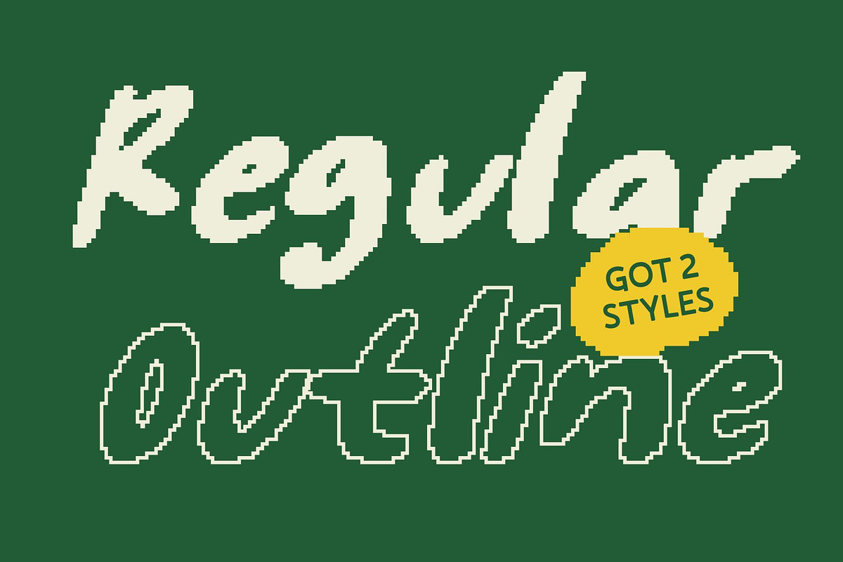 CS Regista Pixel, a Handwritten Font by Craft Supply Co. (Photo 4 of 8)
