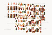 Autumn Reading Seamless Patterns, a Pattern Graphic by GlamArtZhanna (Thumbnail 3 of 4)