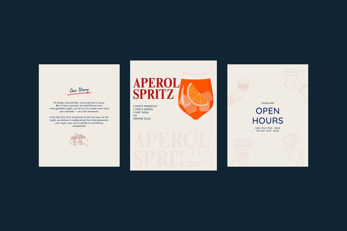 Ginger Bar Templates | Canva preview 4