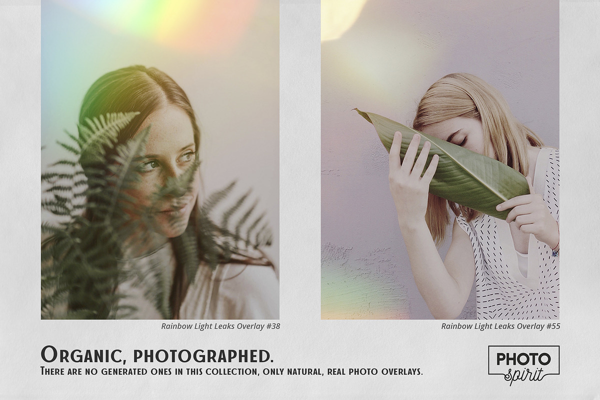 Rainbow Light Leaks Overlays, an Action Add-On by PhotoSpirit (Photo 2 of 8)