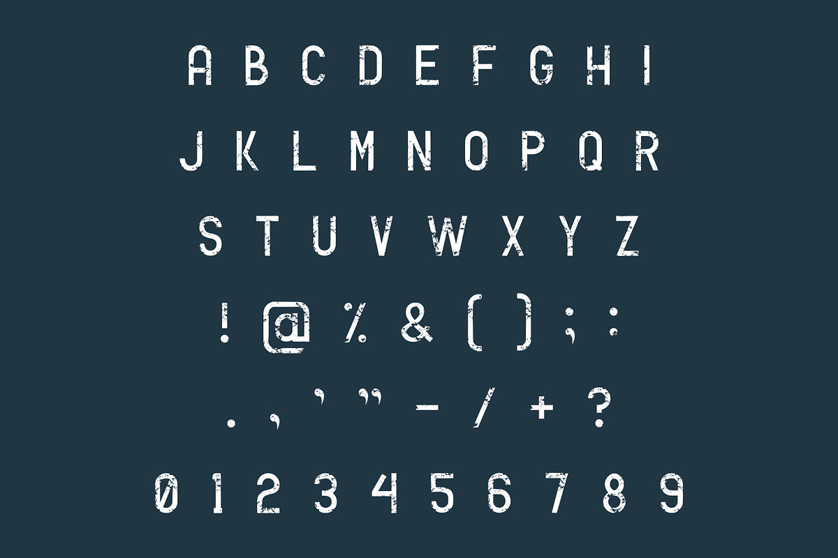 Modena Distress | Grunge Font, a Sans Serif Font by Limited.studio (Photo 6 of 6)