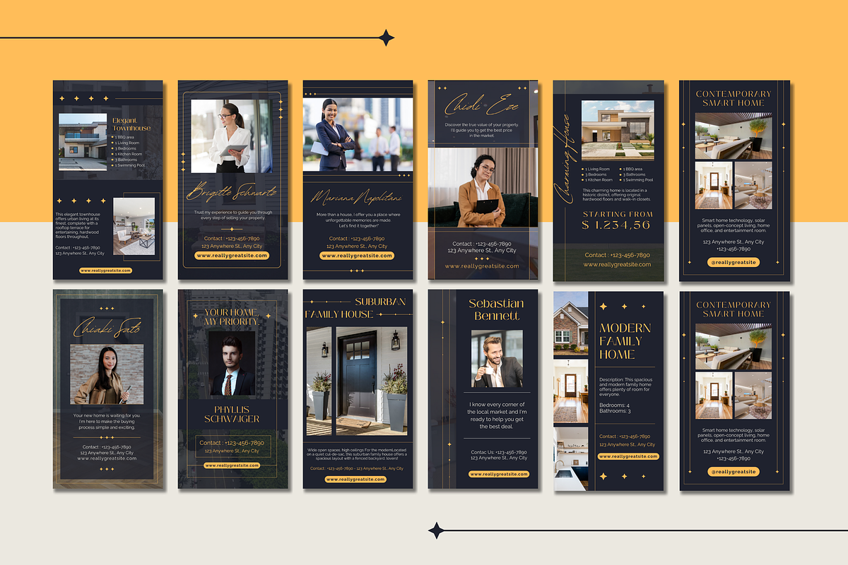 50 Realtor Reels Canva Templates, a Templates & Theme by TemplateCastleStore (Photo 2 of 9)