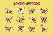 Cupid Love - Retro Cartoon Stamp, a Brush Add-On by Pixel Picasso Studio (Thumbnail 2 of 11)