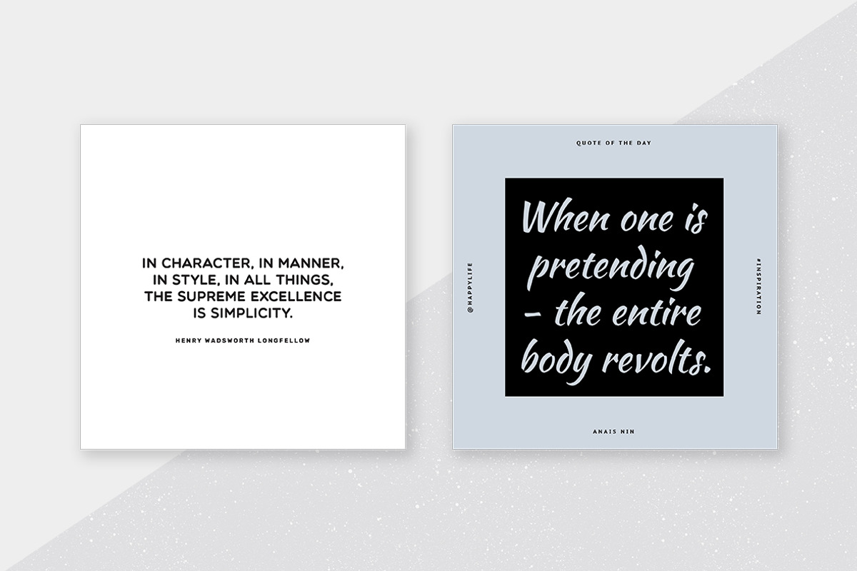 Style Quotes Social Media Kit, a Social Media Template by Viaduc (Photo 2 of 8)