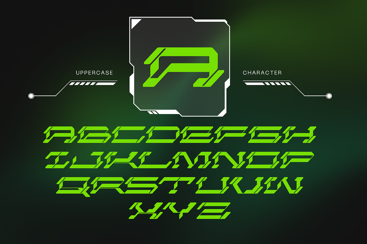 Cuba Technology - Modern Logo Font, a Sans Serif Font by Nirmana Visual (Photo 3 of 10)
