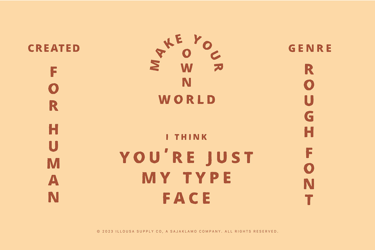 Roosdie Typeface | Vintage Font, a Sans Serif Font by Illousa (Photo 4 of 6)