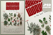 Christmas Workshop Poster, a Print Template by McLittle Stock (Thumbnail 1 of 2)