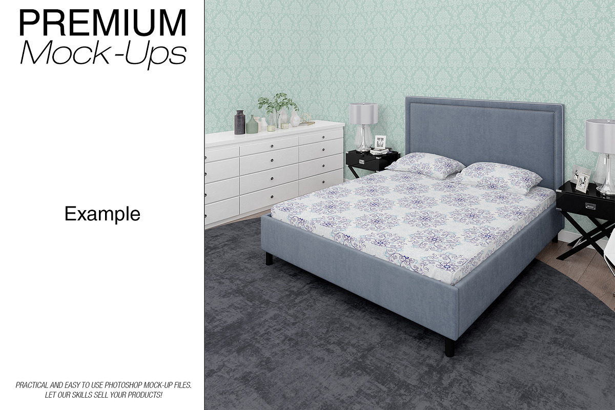 Bedding Mockups - Duvet Sheet Shams, a Product Mockup by mock-ups (Photo 18 of 22)