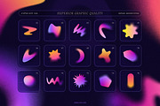 Blurry Gradient Shapes Collection, an Object Graphic by Samolevsky (Thumbnail 7 of 15)