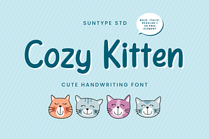 Cozy Kitten Handwriting Font