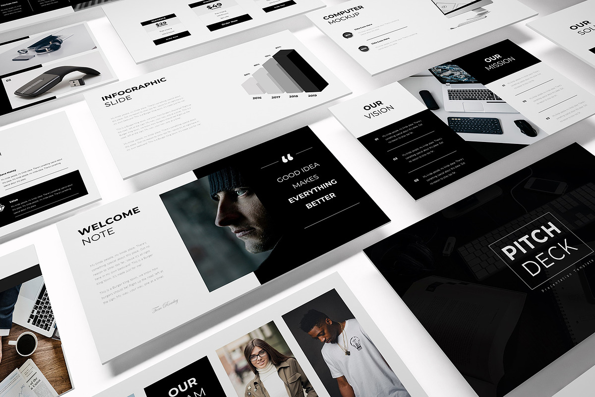 Pitch Deck Keynote Template, a Presentation Template by Incools Stokie (Photo 6 of 9)
