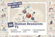 30 Human Resources V3 Concepts, a Healthcare Illustration by VectorMine (Thumbnail 1 of 10)