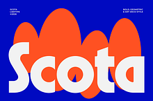 Scota - Bold Geometric Font