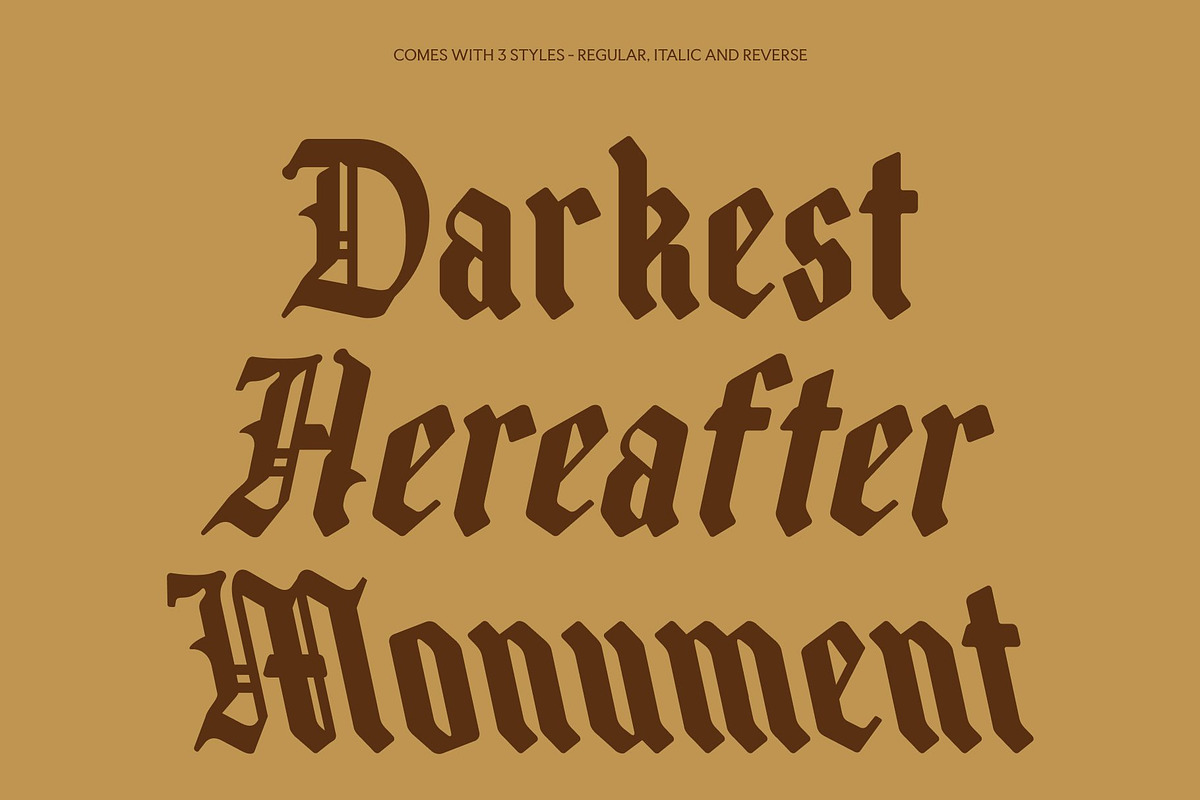 CS Halstein – Blackletter Font, a Blackletter Font by Craft Supply Co. (Photo 3 of 8)