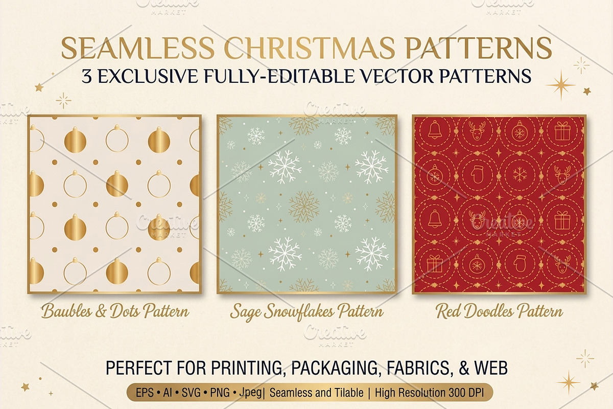 Christmas Backgrounds & Clipar, a Background Graphic by IrenKlm (Photo 9 of 11)