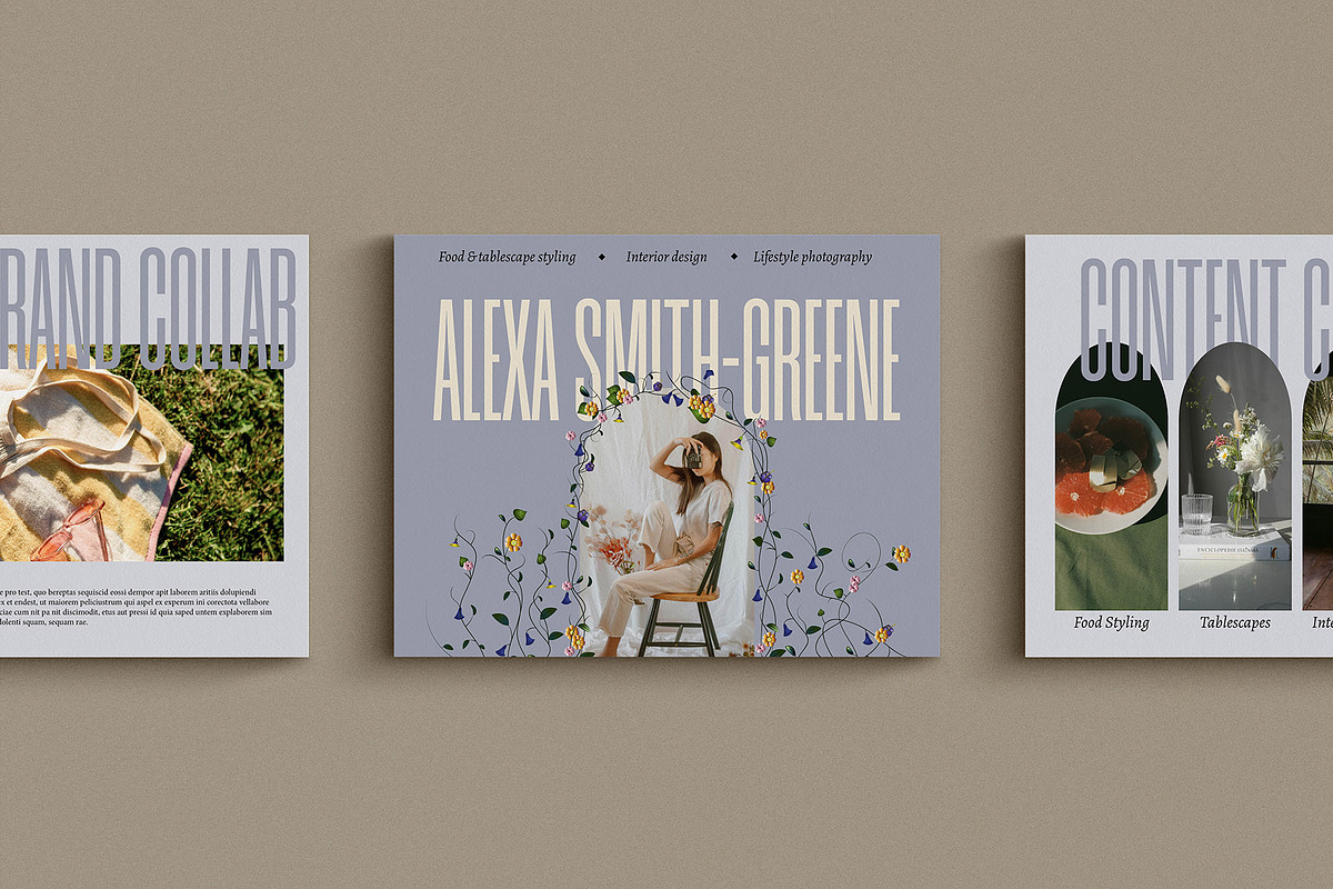 FLOREO Content Creator Media Kit, a Marketing Template by Slate Studio (Photo 1 of 4)