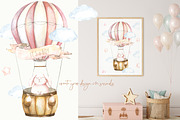 Spring Easter Bunnies Watercolor, an Animal Illustration by Catherine Wheel (Thumbnail 2 of 12)
