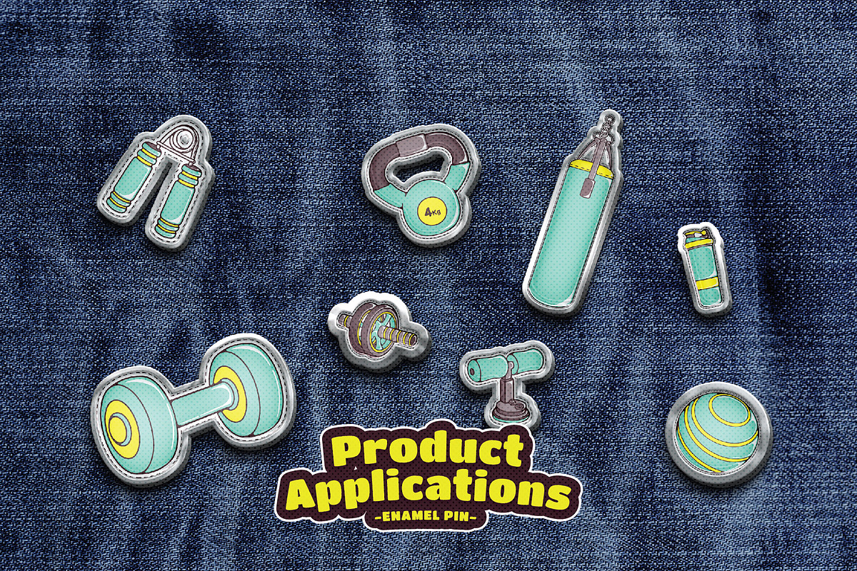 Gym Fitness Clipart Illustration, an Object Illustration by Decoconio Design (Photo 5 of 6)