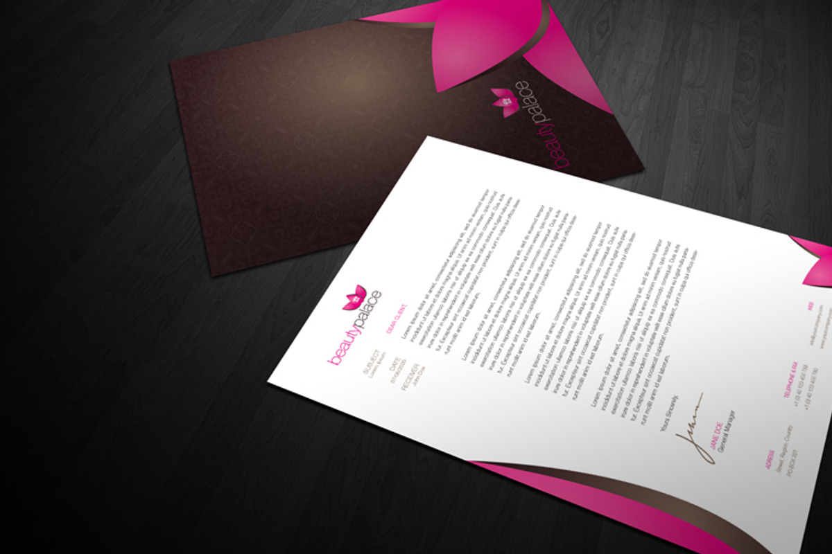 RW Modern Beauty Identity + Logo, a Stationery Template by Reclameworks (Photo 3 of 5)