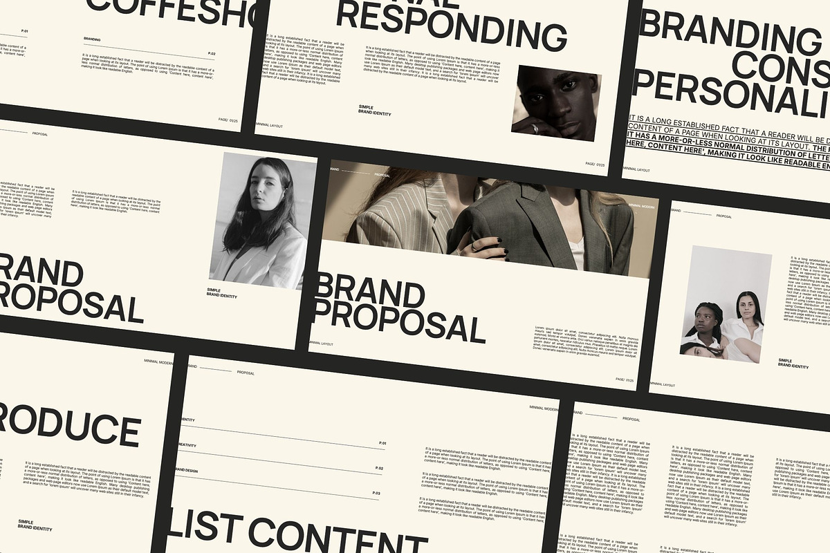 JOJO - Brand Proposal Powerpoint, a Presentation Template by studiobasic (Photo 1 of 6)