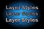 Silver Chrome Photoshop Layer Styles, a Layer Style Add-On by Posh Papers & Patterns (Thumbnail 7 of 10)