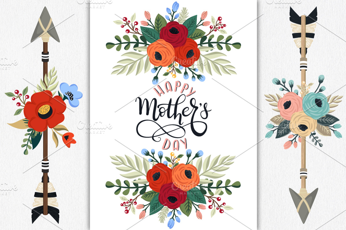 Hand Drawn Flower Patterns, a Pattern Graphic by Dasha_D (Photo 6 of 8)