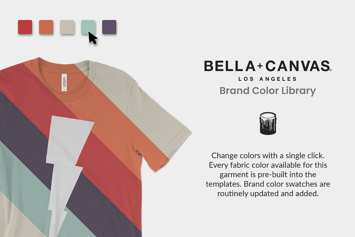Bella Canvas 3001 T-Shirt Mockups, a Shirt Mockup by Photific (Photo 5 of 6)