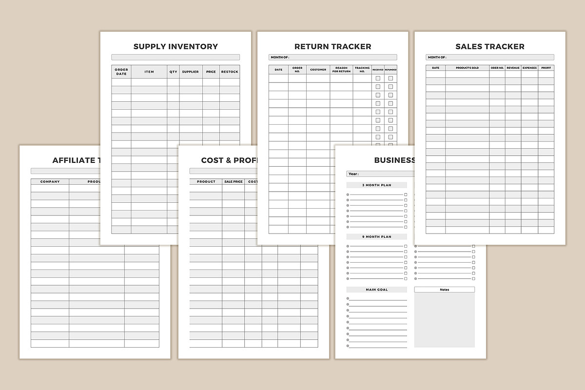 Finance planner Bundle, a Stationery Template by DesignByStore (Photo 6 of 7)