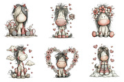 Whimsical Mother's Day Horse Clipart, a Graphic by CitraGraphics (Thumbnail 5 of 5)