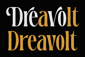 Dreavolt A Serif Display Font