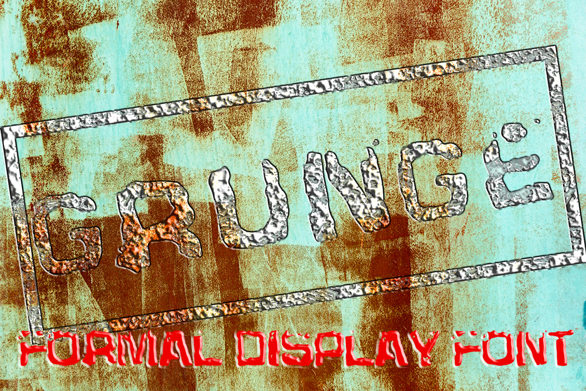 Grunge Display Formal Font preview 2