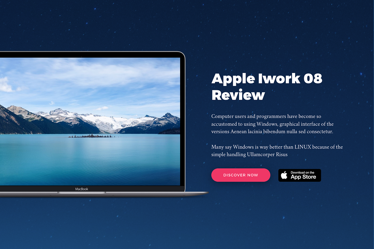 Mountains Kit | Web Headers & Heros, an UI Kit Template by CreativesCastle (Photo 3 of 5)