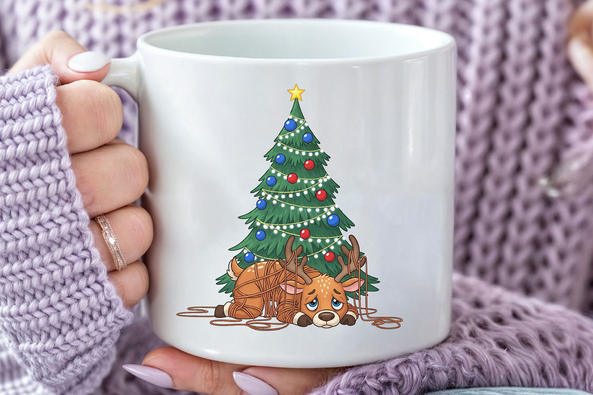 Funny Christmas PNG, an Illustration by Black Bird Studio (Photo 3 of 4)