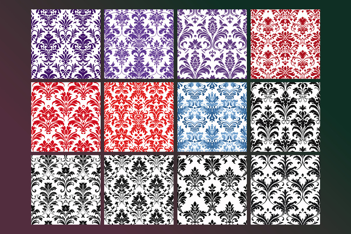 Damask Seamless Pattern, a Pattern Graphic by Forhadx5 (Photo 5 of 10)