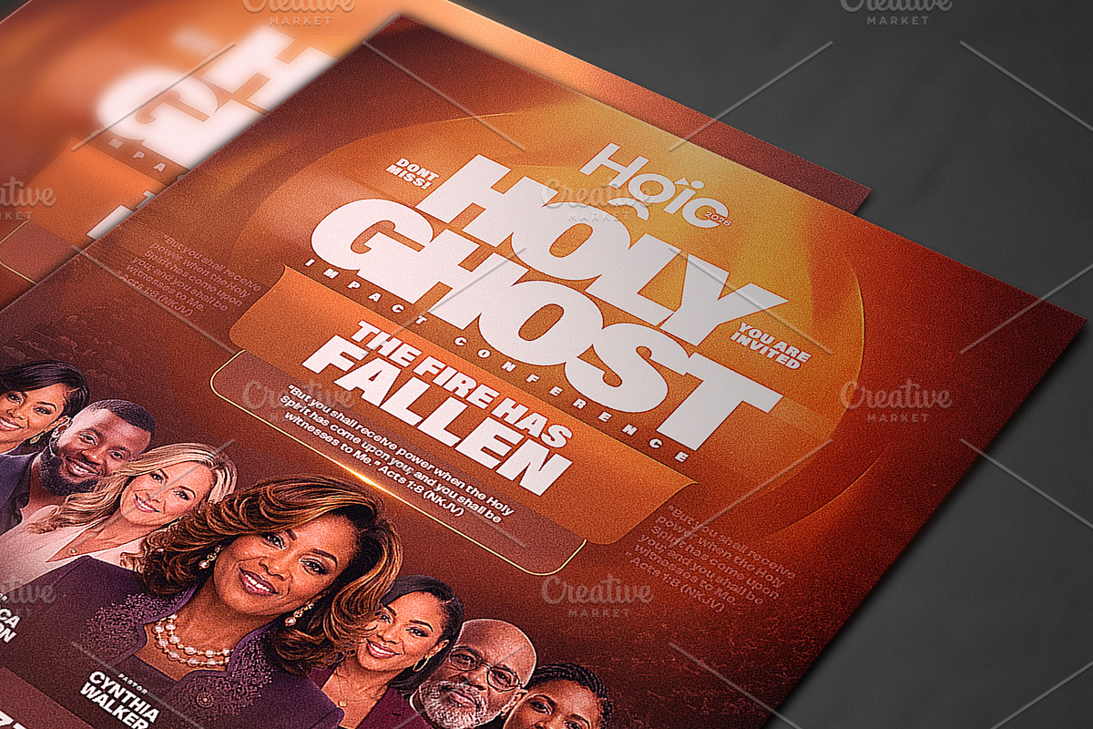 Holy Ghost Conference Church Flyer P, a Social Media Template by church flyer templates (Photo 2 of 10)