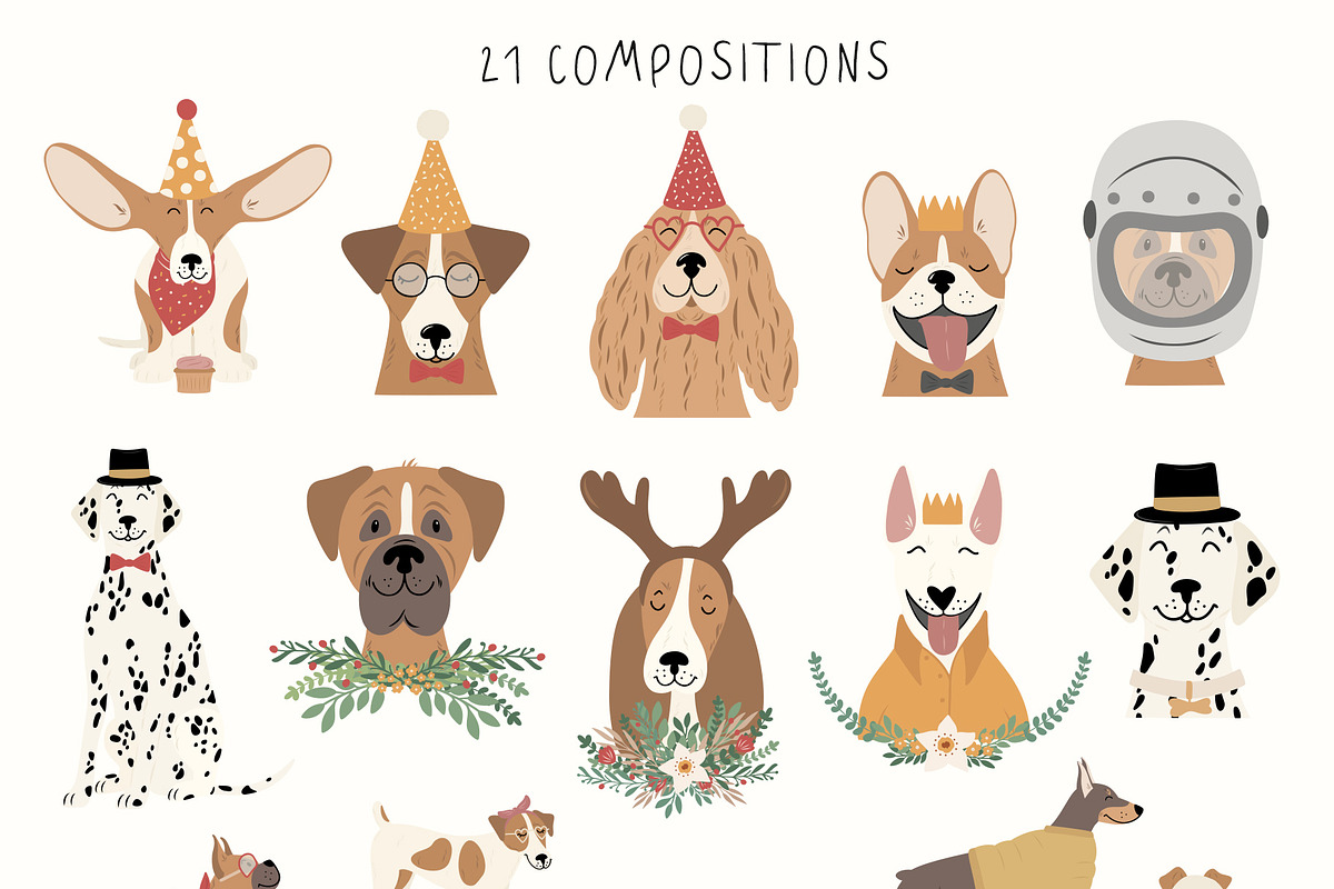 DOG Breeds collection, an Animal Illustration by Alisovna (Photo 6 of 14)