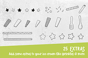 Procreate Icecream & Fruits Stamps, a Brush Add-On by PrettyLittlePigs (Thumbnail 9 of 9)