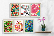 Fruit Gallery Wall Art Set, a Wallpaper Graphic by Helospace (Thumbnail 5 of 10)