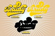 Vintage Retro Font - Brudy, a Script Font by Letter Fresh (Thumbnail 3 of 10)