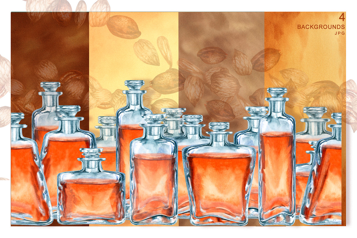 Apricot Aroma & Amaretto Watercolor, a Food Illustration by EL_SUHOVA (Photo 9 of 14)