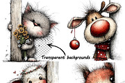 Whimsical Portrait Animal Watercolor, an Illustration by one-touch (Thumbnail 8 of 11)