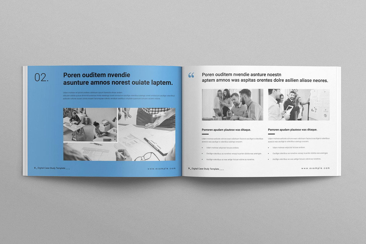 Digital Case Study Booklet Landscape, a Brochure Template by TemplatesForest (Photo 5 of 8)