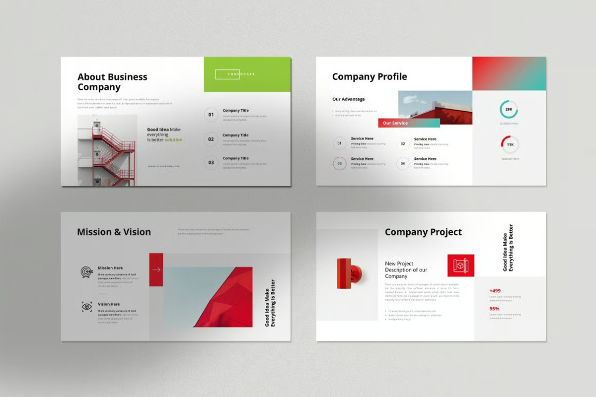 Designing Creative Corporat Template, a Presentation Template by Fit-tee (Photo 4 of 7)