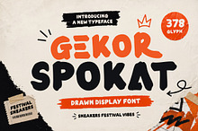Gekor Spokat - Brush Display Font