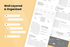 Software Developer Wireframe Website