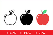 Apple Fruit Vector Design, a Solid Icon by Artonix (Thumbnail 2 of 2)