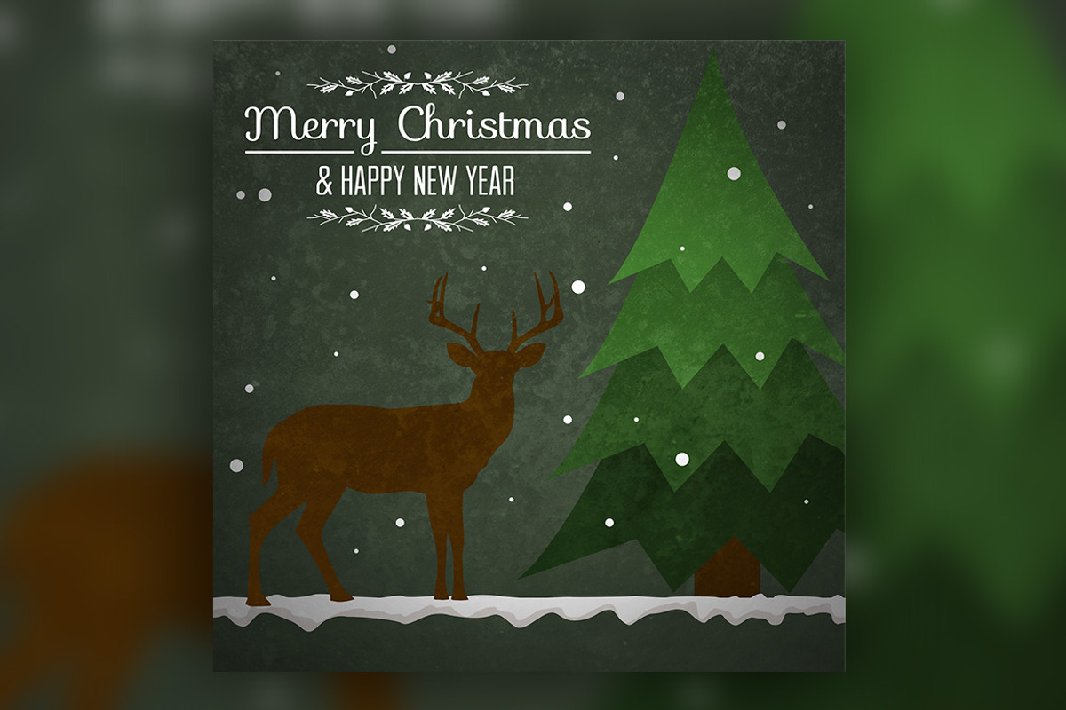 Vintage Christmas Typography Cards, an Illustration by ShinyPixel (Photo 7 of 7)