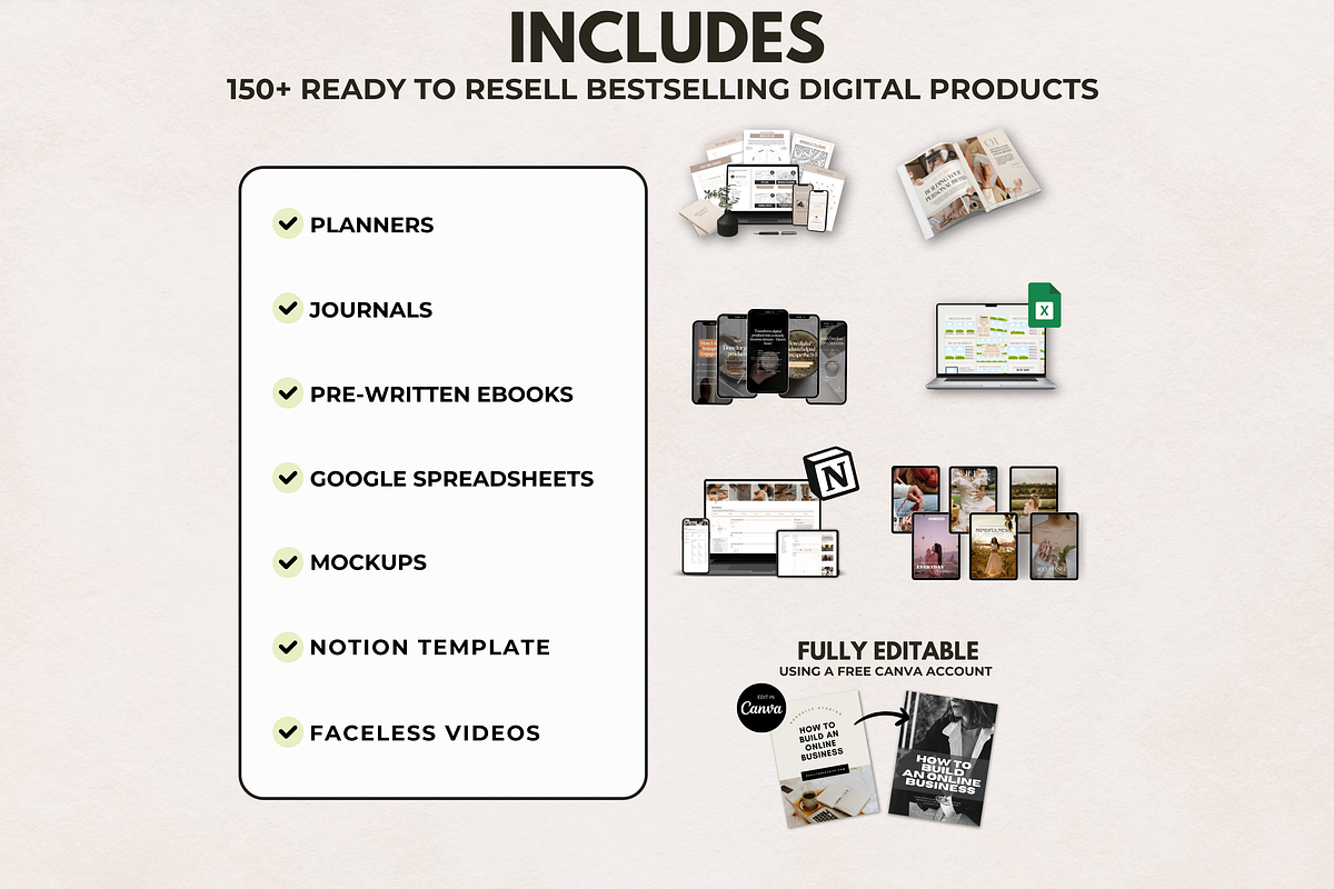 150+ PLR MRR Digital Products, a Presentation Template by The Thrive Society (Photo 2 of 10)