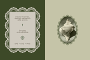 Line Lace Frames - vector designs, an Object Graphic by venimo (Thumbnail 2 of 14)