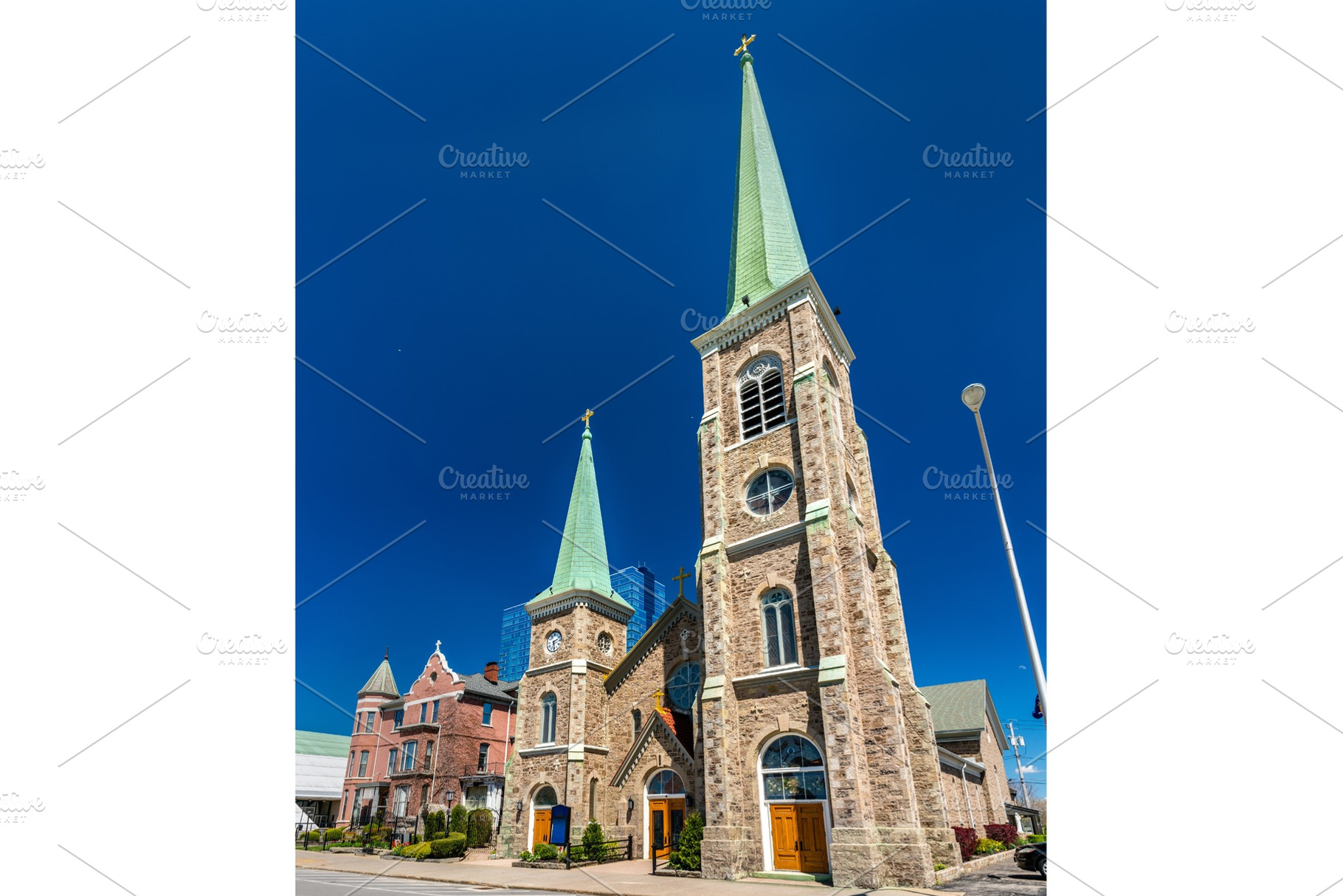 St Mary of the Cataract Catholic Church at Niagara Falls, New York, an Architecture Photo by Leonid Andronov